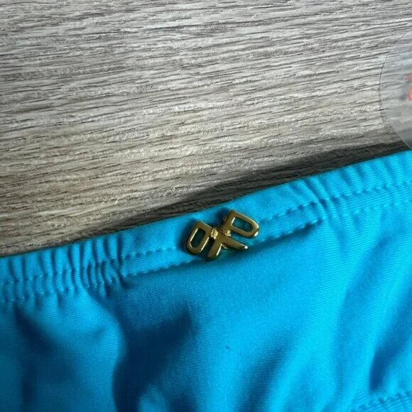 NWT Pilyq Marine Banded Lace Bikini Bottoms Cheeky Low Rise High Thigh M - Picture 8 of 10